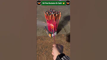 100 Firecracker 🧨Rockets 💣 #fireworks #mrboombaam #shorts