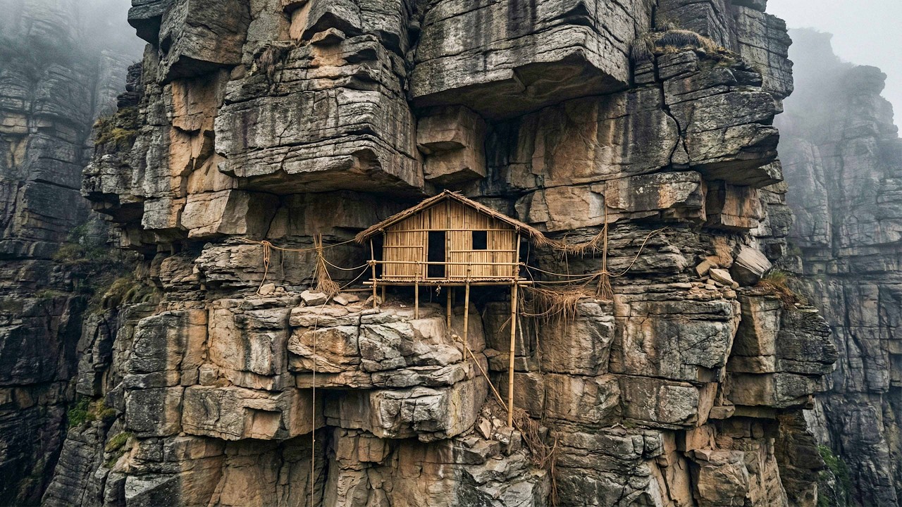 15 Hari Bertahan Hidup Sendirian: Membangun Tempat Berlindung di Tebing yang Berbahaya