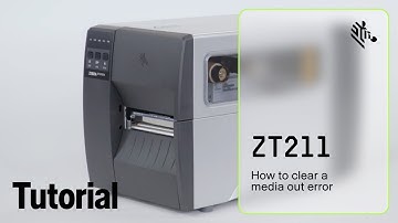 How to Clear a Media Out Error on a ZT211 Printer | Zebra