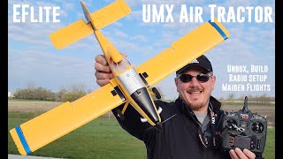 E-flite - Air Tractor - UMX - Unbox, Radio Setup, & Maiden Flights x2
