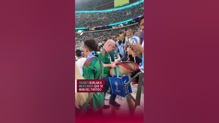 ÁRABES se BURLAN de MEXICANOS que ABANDONAN el ESTADIO durante la DERROTA con ARGENTINA en QATAR