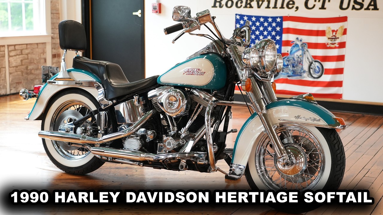 1990 HARLEY DAVIDSON HERITAGE SOFTAIL CLASSIC IN SHOWROOM