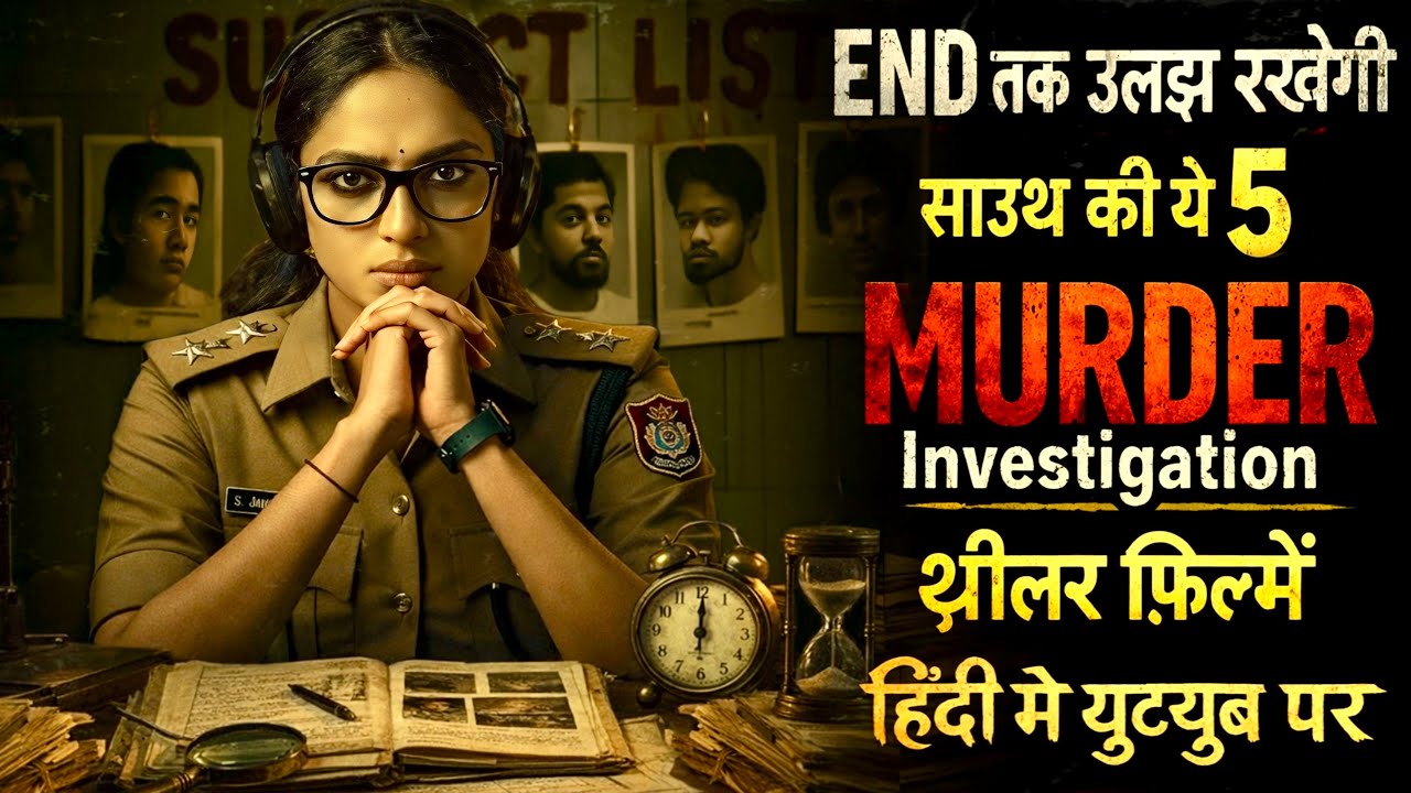 Top 5 South Murder Investigation Thriller Movies In Hindi 2026|Suspense Mystery Thriller Movies 2026
