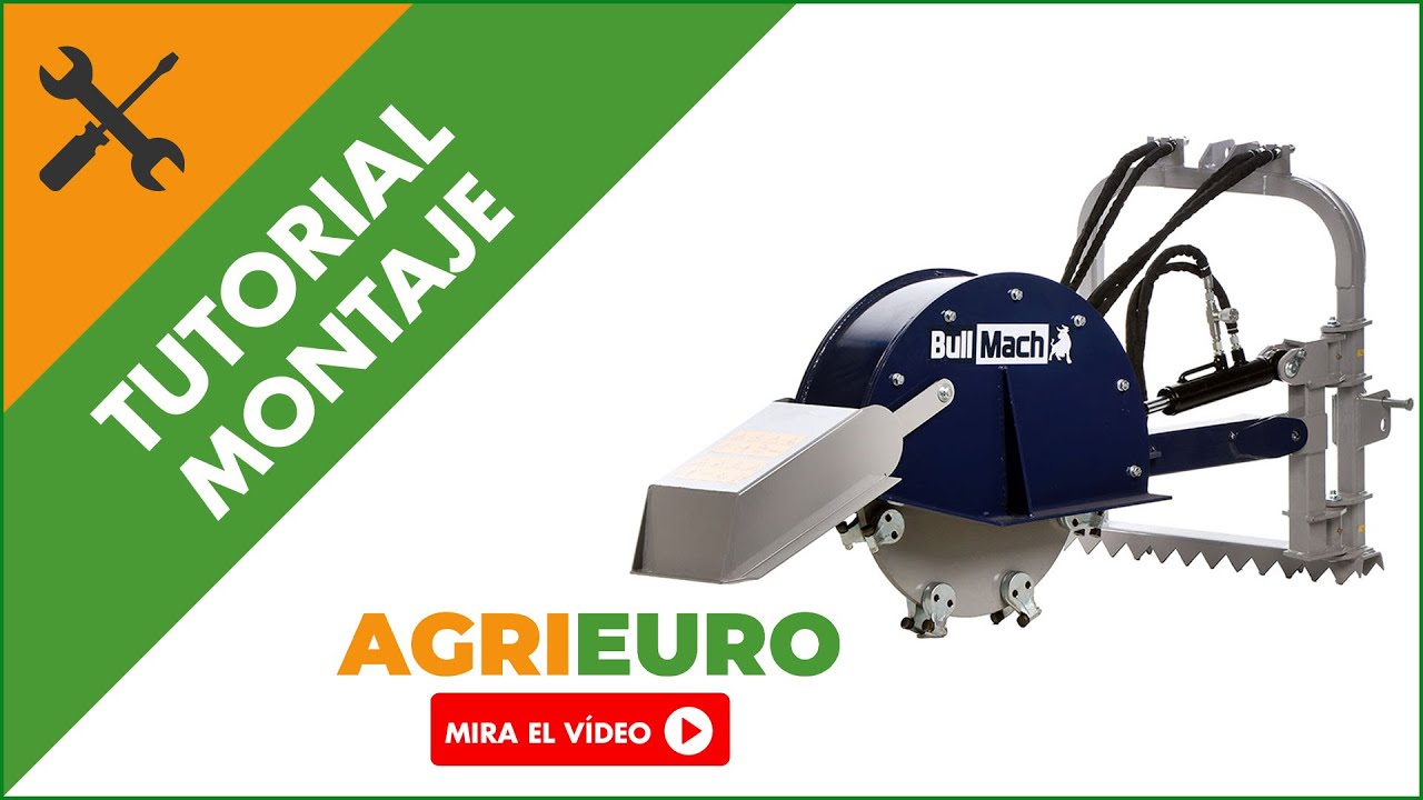 Montaje: BullMach ARES 61 H - Destoconadora para tractor - Desplazamiento hidráulico