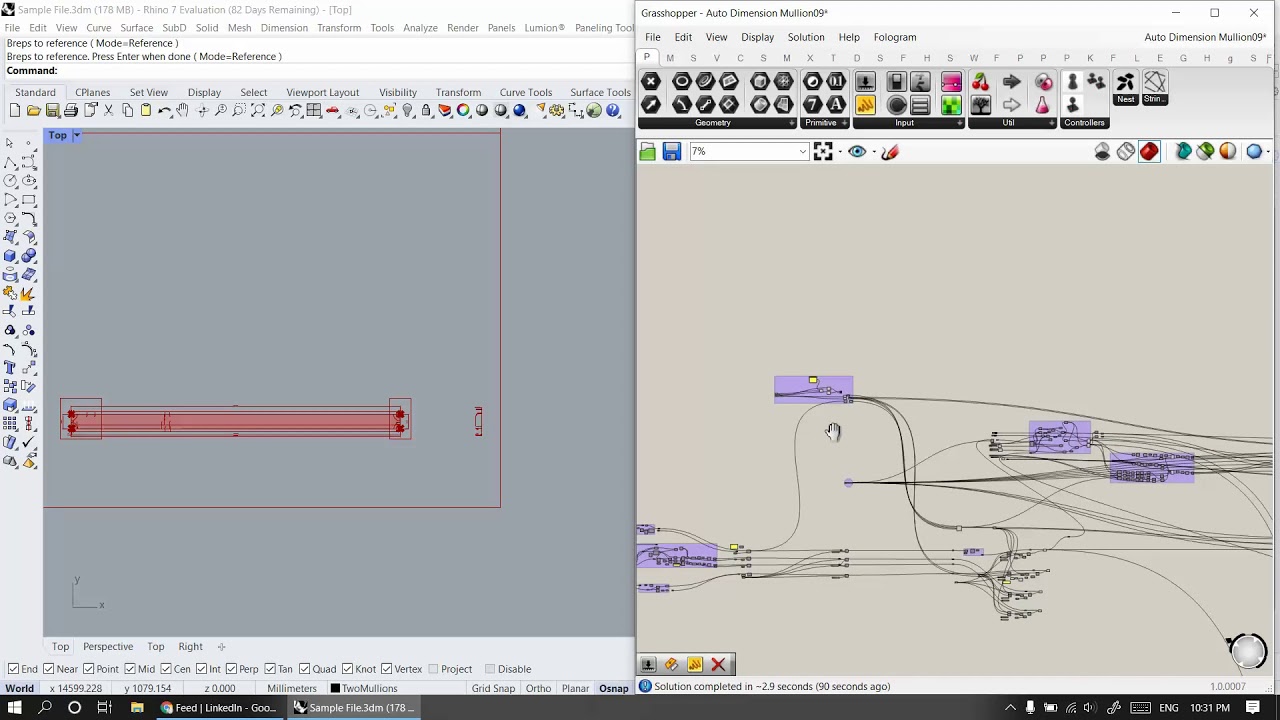 Auto Fabrication Drawings for Facade Mullions and Transoms