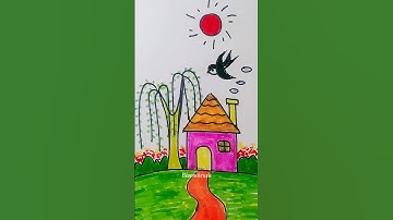 Easy Pencil Sketch House