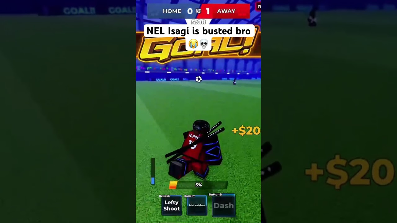 NEL Isagi is busted dawg 😭💀 #bluelock #bluelockrivals #roblox