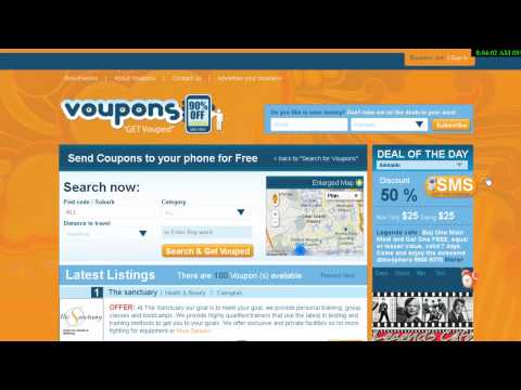 Coupons, deals and vouchers online via sms – Voupons.mp4