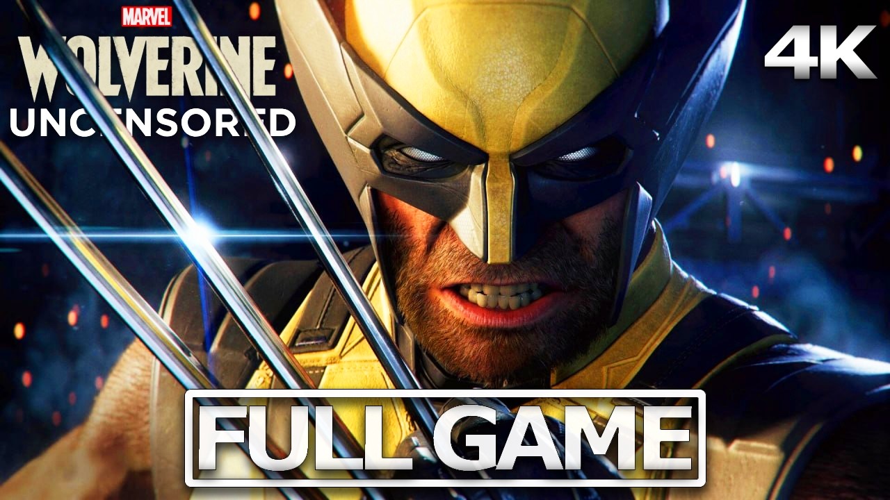 WOLVERINE Full Gameplay Walkthrough / No Commentary UNCENSORED【FULL GAME】4K 60FPS Ultra HD