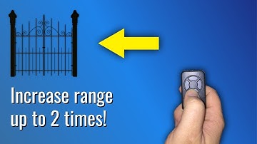 How to increase gate remote control range by 2-3 times!
