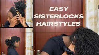 Quick & Easy Sisterlocks Hairstyles. sisterlocks microlocks diy sisterlockstylingtutorial locs