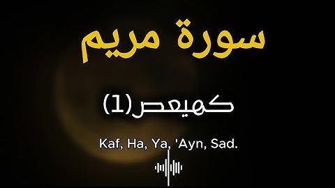 تلاوة هادئه من سورة مريم | الشيخ سالم الرويلي | قران كريم 
