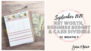 Famous Net Worth Calculator, Business Budget & Cash Divider Stuffing | September 2020 | Sara Marie Stickers Profile