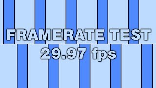 Frameratentest 29,97 fps