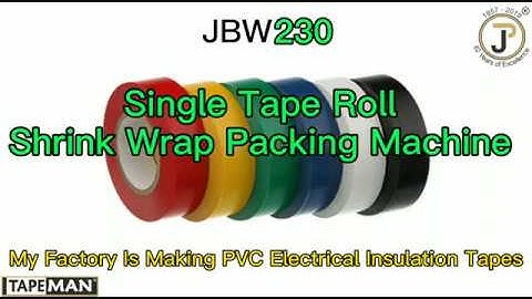 JBW230 - SLOW SPEED PVC ELECTRICAL INSULATION TAPE ROUND SLEEVE SHRINK WRAP PACKING MACHINE
