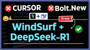 DeepSeek-R1 + WindSurf : FREE AI Coder JUST BROKE THE INTERNET!  CURSOR & Windsurf Alternative