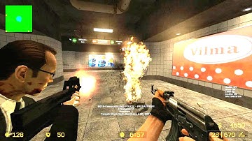 Counter Strike Source - Zombie Riot Mod Jack Sparrow Zombie Boss fight Online Gameplay on Subway map