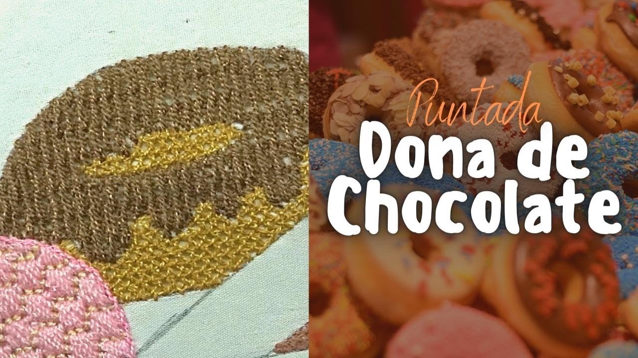 🍩 PUNTADA PARA DONA DE CHOCOLATE 🍩 | Un Mundo Maravillisa