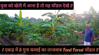 1 एकड़ में 5 गुना कमाई का लाजवाब Food Forest मॉडल ||Best Model 4 Youth in Agriculture || Hello Kisaan