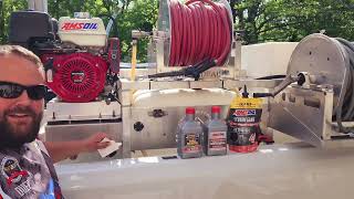 EASY oil change | Pressure Washing Pump and Motor w/ Amsoil