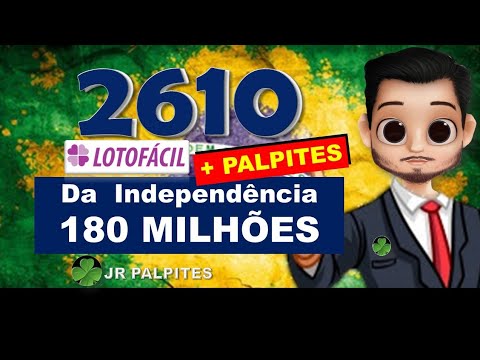 Lotofacil 2610 da Independência – MAIS PALPITES – ACESSO VIP – JR PALPITES