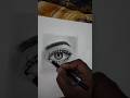 beautiful girl eye drawing #how to make realistic eye #eye drawing #how to draw eye #shorts