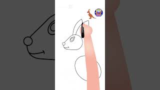 How to Draw a Kangaroo #Shorts #drawing #drawingtutorial #drawingforkids #chuchutv #drawingshorts