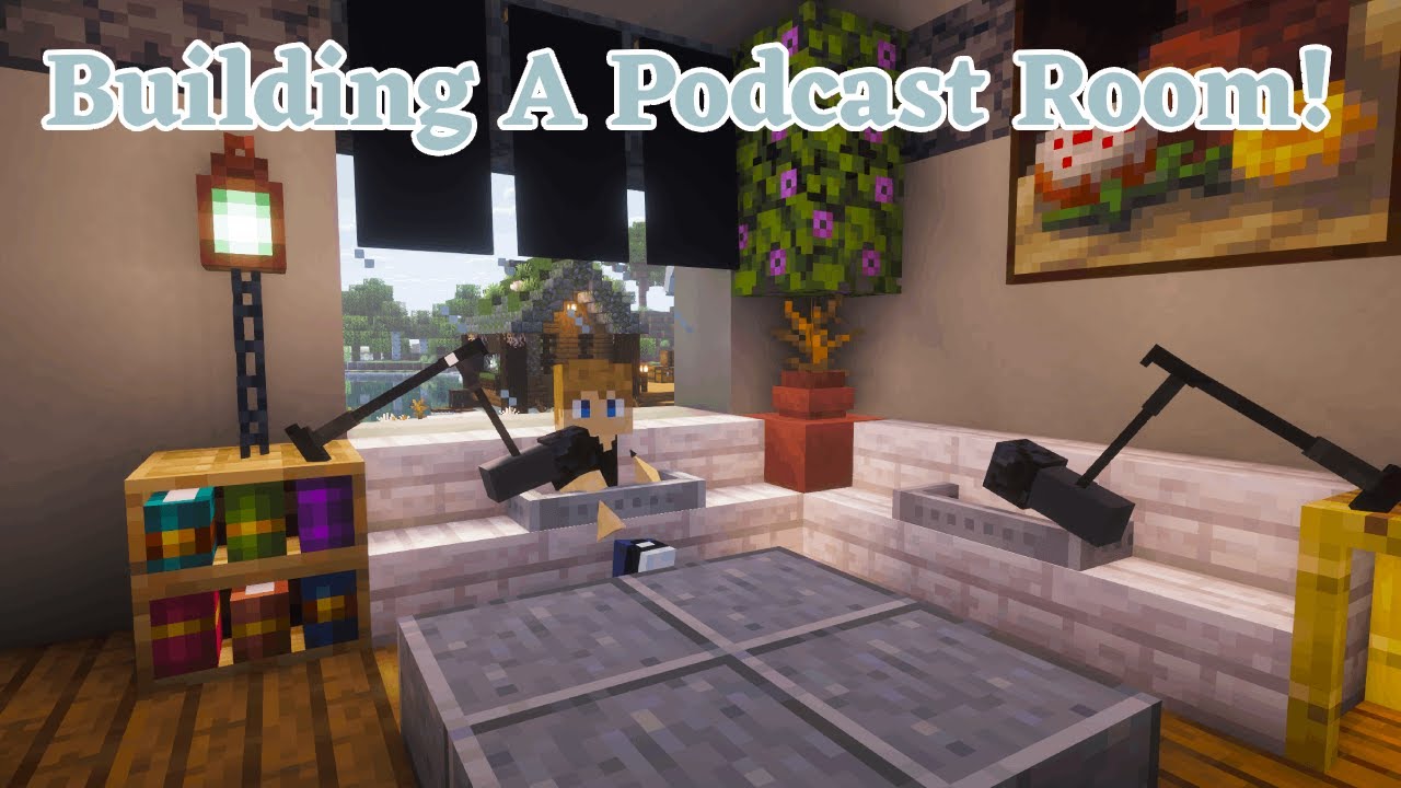 Building A Podcast Room in Minecraft! (Exterior) - YouTube