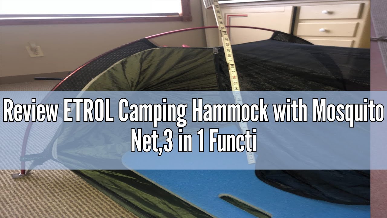 Review ETROL Camping Hammock with Mosquito Net,3 in 1 Function