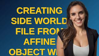 Gis: Creating side world file from affine object with Rasterio