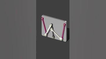 Six-bar linkage mechanism 53 #shorts #mechanism #3danimation #animation #mechanical #linkage