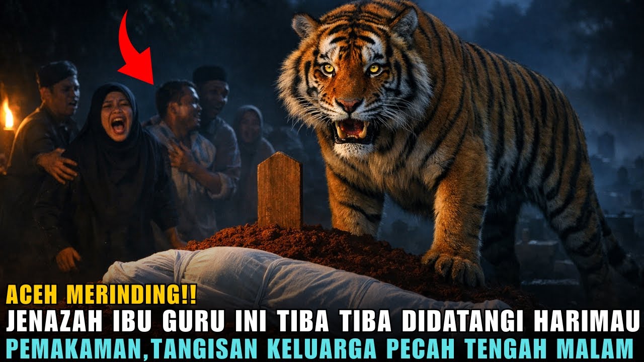🔥 ACEH GEMPAR‼️ Jenazah Ibu Guru Didatangi Harimau Raksasa Saat Dimakamkan—Tangisan Warga Pecah