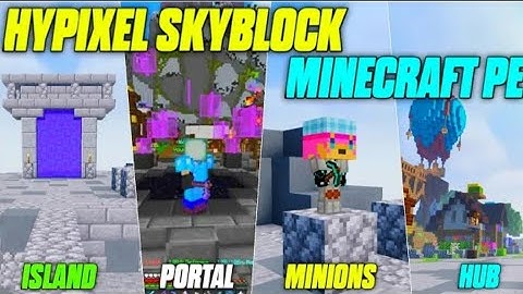 4 Best Hypixel Like Skyblock Servers For Minecraft Pe 1.18! Hypixel Skyblock For Minecraft Pe 1.18
