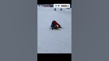 Funny ski fail #shorts #grind #fullsend #skiing #fast #ski #fail #little #girl