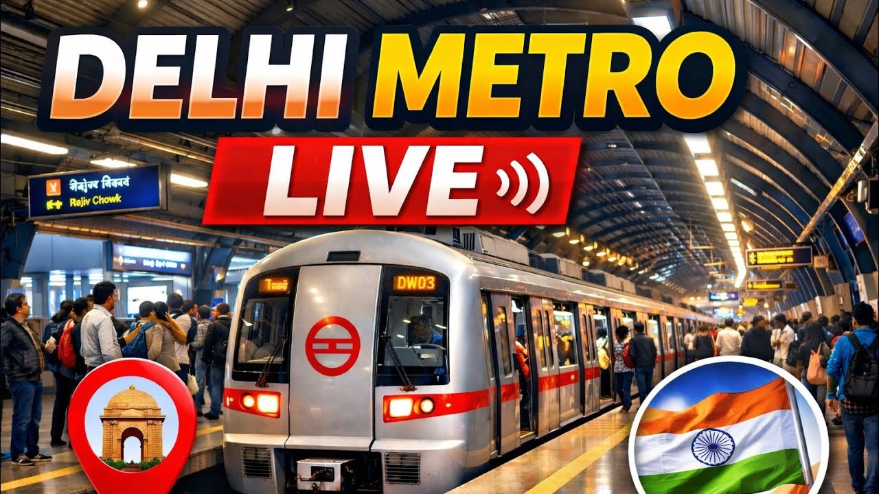 Delhi metro 🚉 Live