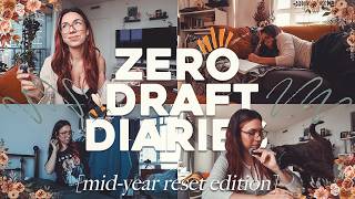 ✨zero draft diaries (writing progress, decluttering   a mid-year reset) // indie author vlog