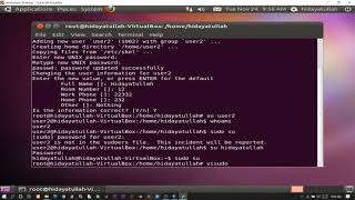 Menambah Menghapus user baru di terminal Ubuntu #ubuntututorial