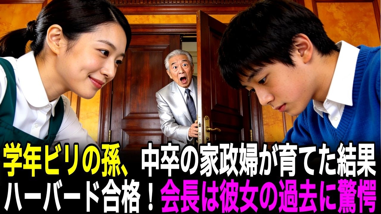 中卒の家政婦が学年ビリの孫を育てた結果…ハーバード大学に合格！バカにしていた家族の人生を激変させた実話【感動する話】【朗読】