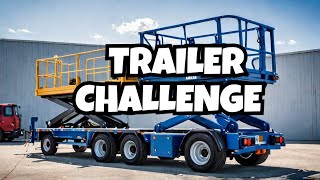 Loading the Scissor lift onto the trailer by Taddy Digest 725 views 2 months ago 3 minutes