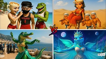 📹 evolution of Tralalero Tralala VS 📹 Brainrot Girls – Queen of Egypt #brainrot #ballerina