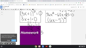 Alg 1 Section 9.7 Notes Video #3 ***