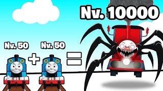 Merge Spider Choo Horror Train -Gameplay Walkthrough, All Levels 1-20 (iOS, Android) |Merge Choo Cho screenshot 5