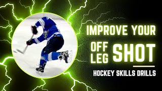 Improve Your Shooting Skills "Off Leg Shot" Hockey Drills for Kids