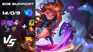 SUPPORT Zoe vs Brand - NA Grandmaster Patch 26.8