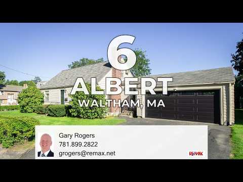 6 Albert Street, Waltham, MA home video tour