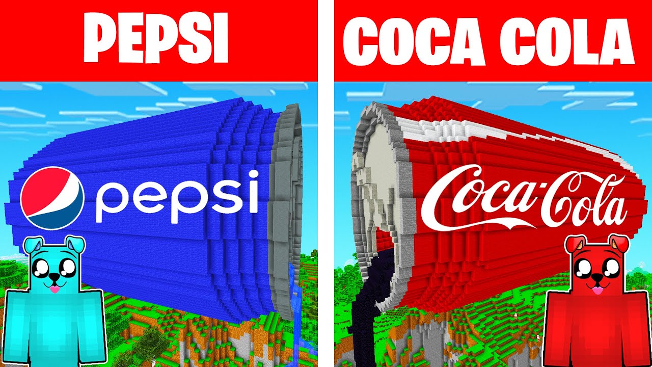 PEPSI vs COCA COLA w Minecraft! - YouTube