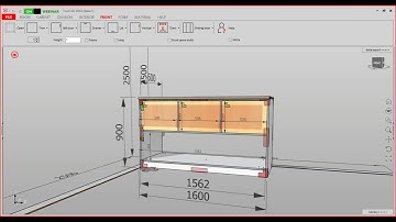 Continuous front for several drawers next to each other