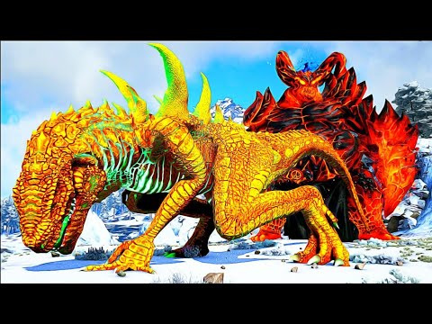 o-godzilla-de-ouro-foi-enviado-para-destruir-o-fire-titan!-dinossauros-ark-genesis