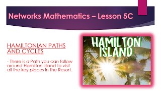 Networks - Lesson 5C - Hamiltonian Paths and Cycles - How to Identify and Draw Paths and Cycles