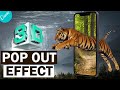 How to create 3D tiger pop out effect in Canva tutorial by DLC ventures